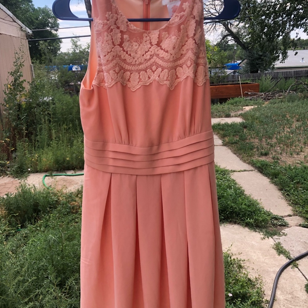 Esley peach colored dress size medium